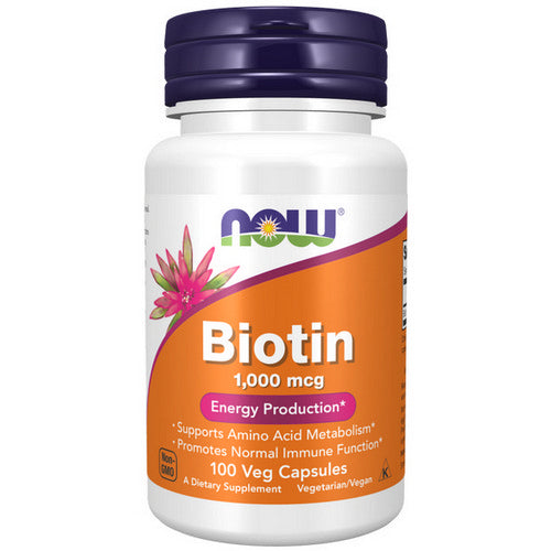 Now Foods, Biotin, 1000 mcg, 100 Caps