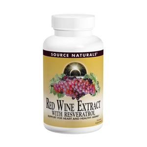 Source Naturals, Red Wine Extract, W/resveratrol Tabs 30 Tabs