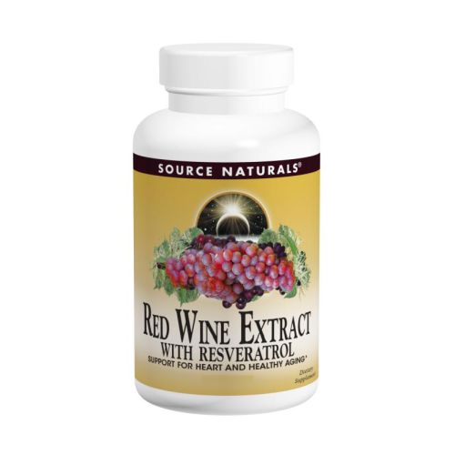 Source Naturals, Red Wine Extract, W/resveratrol Tabs 30 Tabs