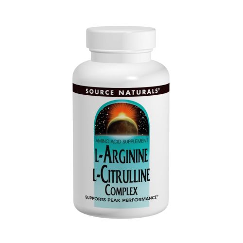 Source Naturals, L-Arginine L-Citrulline Complex, 60 Tabs