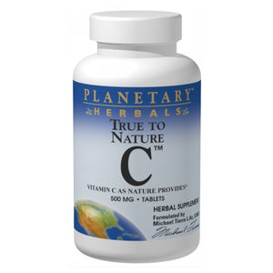 Planetary Herbals, True to Nature C, 500mg, 60 tabs